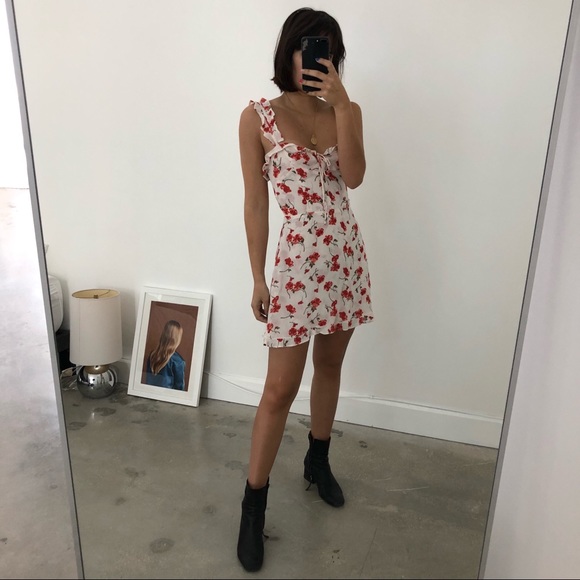 Reformation Dresses & Skirts - Reformation Floral Dress with Frilled Straps